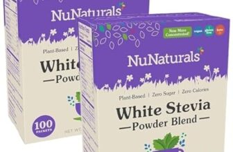 NuNaturals White Stevia Sweetener Packets 100ct Pack of 2 Review