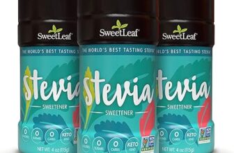 SweetLeaf Stevia Powder Shaker Jar 4oz Pack of 3 Review