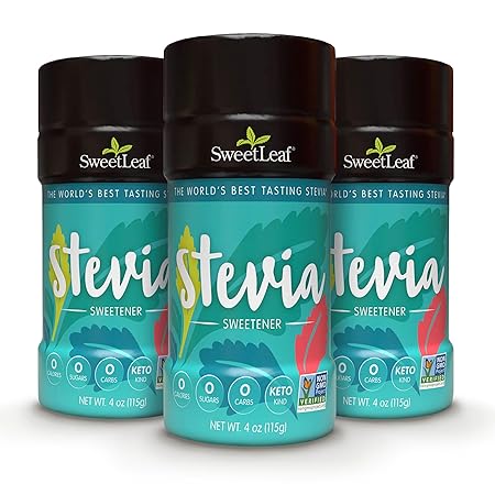 SweetLeaf Stevia Powder Shaker Jar 4oz Pack of 3 Review