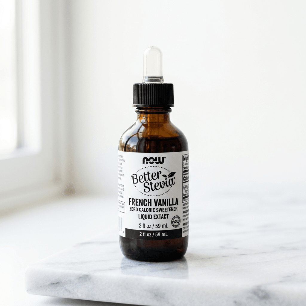 NOW Foods Better Stevia French Vanilla Liquid: Coffee Shop Flavor on a Budget — hero