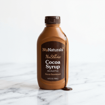 NuNaturals NuStevia Cocoa Syrup: The Chocolate Milk Fix My Kids Love — hero
