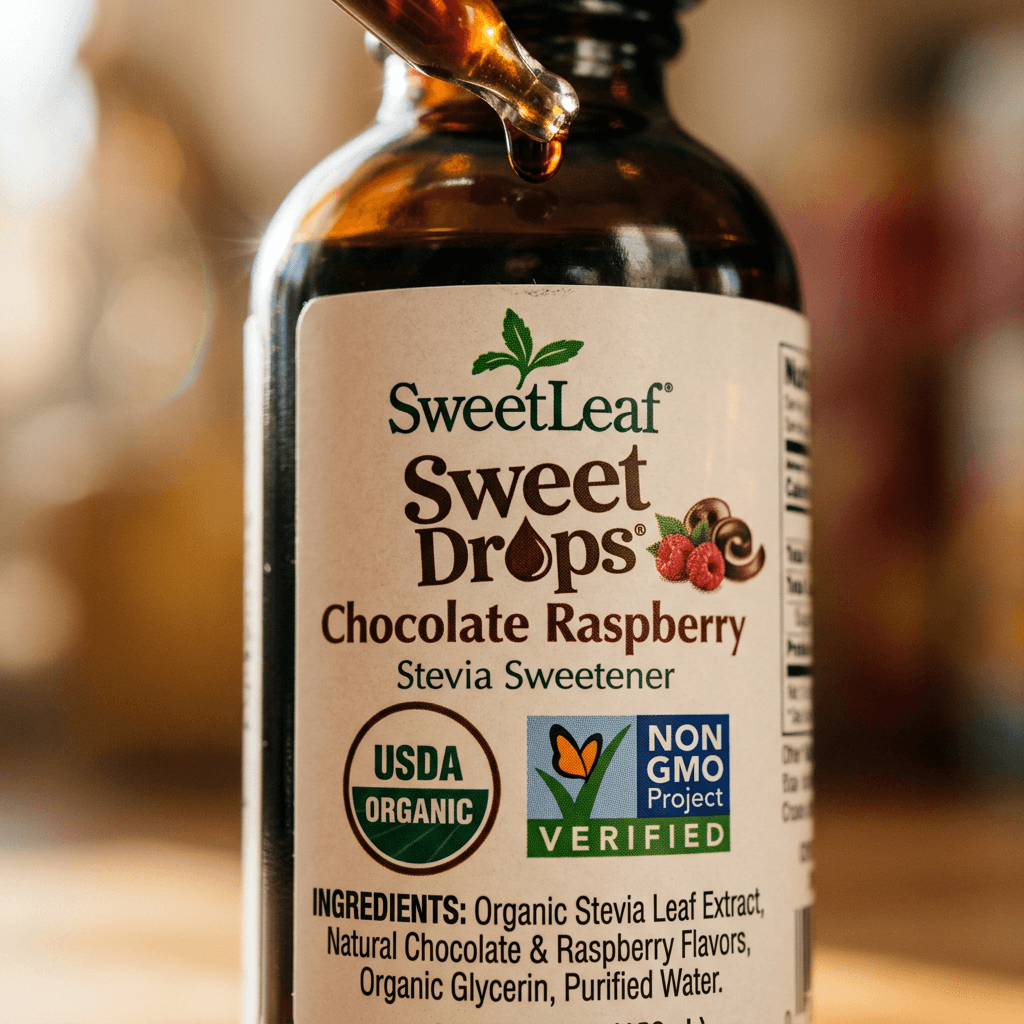 SweetLeaf Sweet Drops Chocolate Raspberry: Dessert in a Tiny Bottle — detail