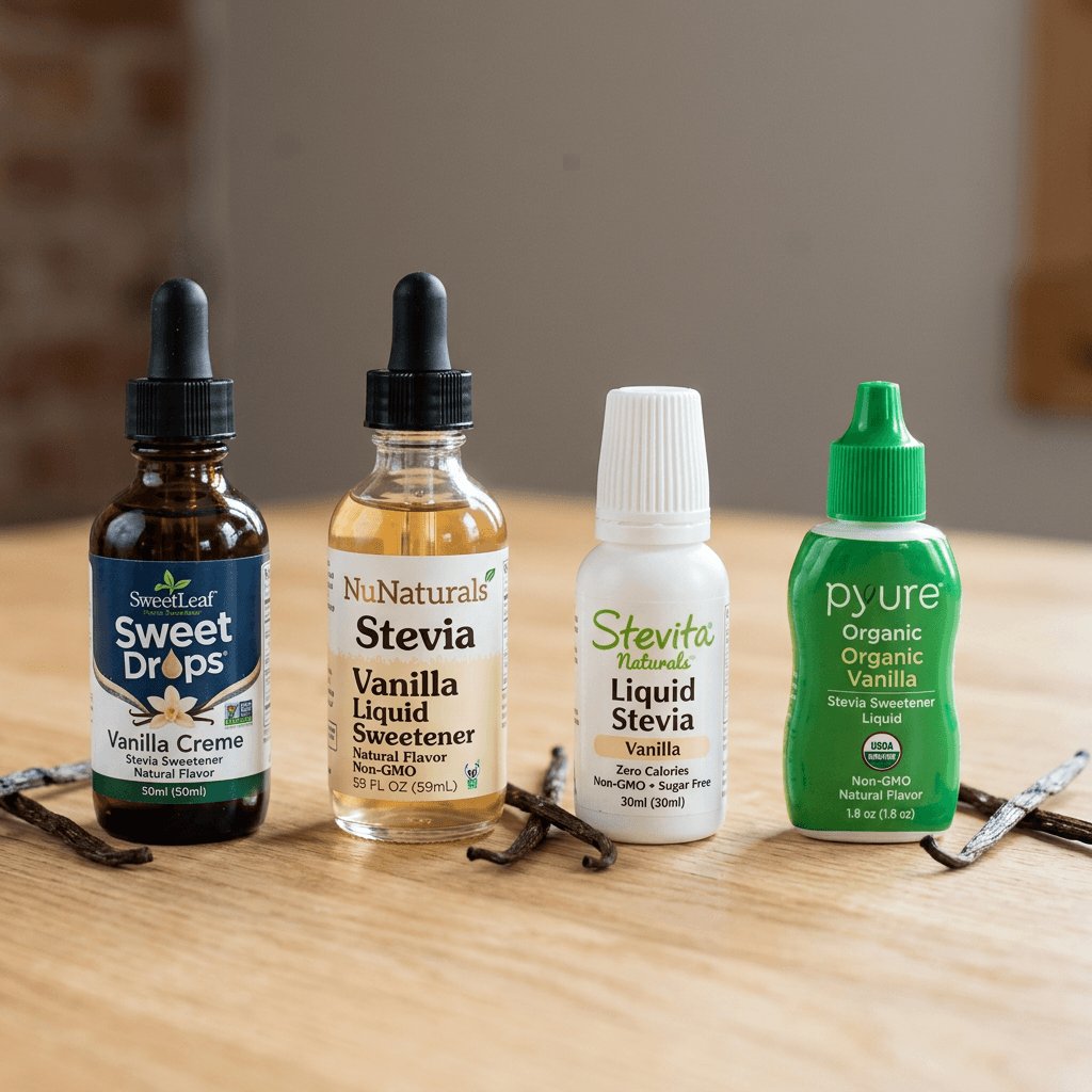 SweetLeaf vs. NuNaturals Vanilla Liquid Stevia: A Vanilla Face-Off — comparison