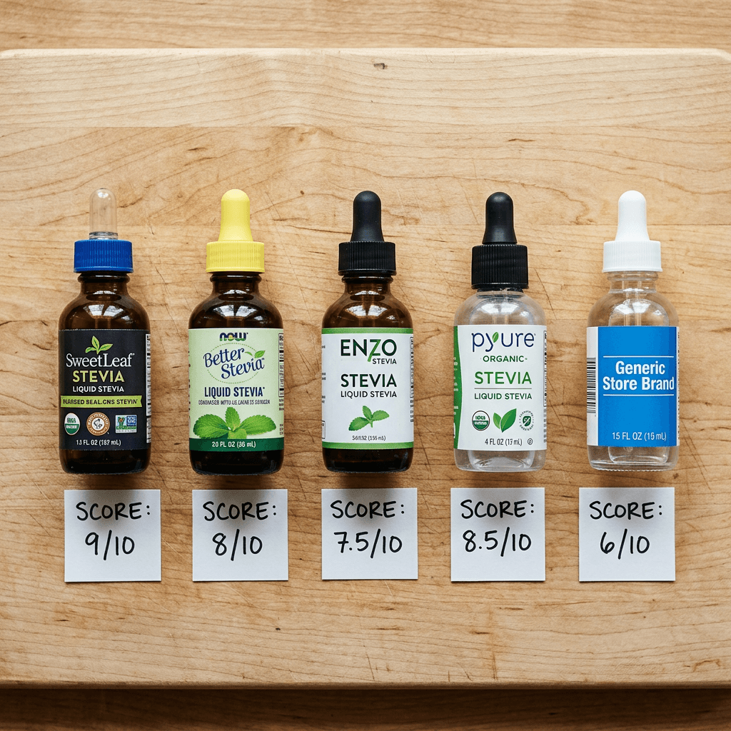 3 Liquid Stevia Drops That Perform Well in Both Hot and Cold Drinks — comparison