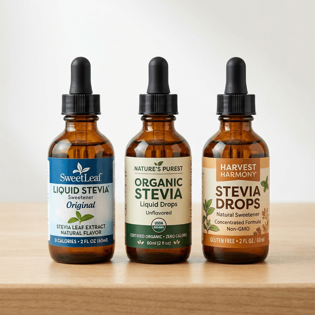 6 Liquid Stevia Drops I Keep in My Fridge at All Times — comparison