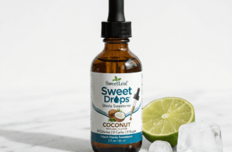 Coconut Lime Sparkling Water Made with Coconut Stevia Drops — hero