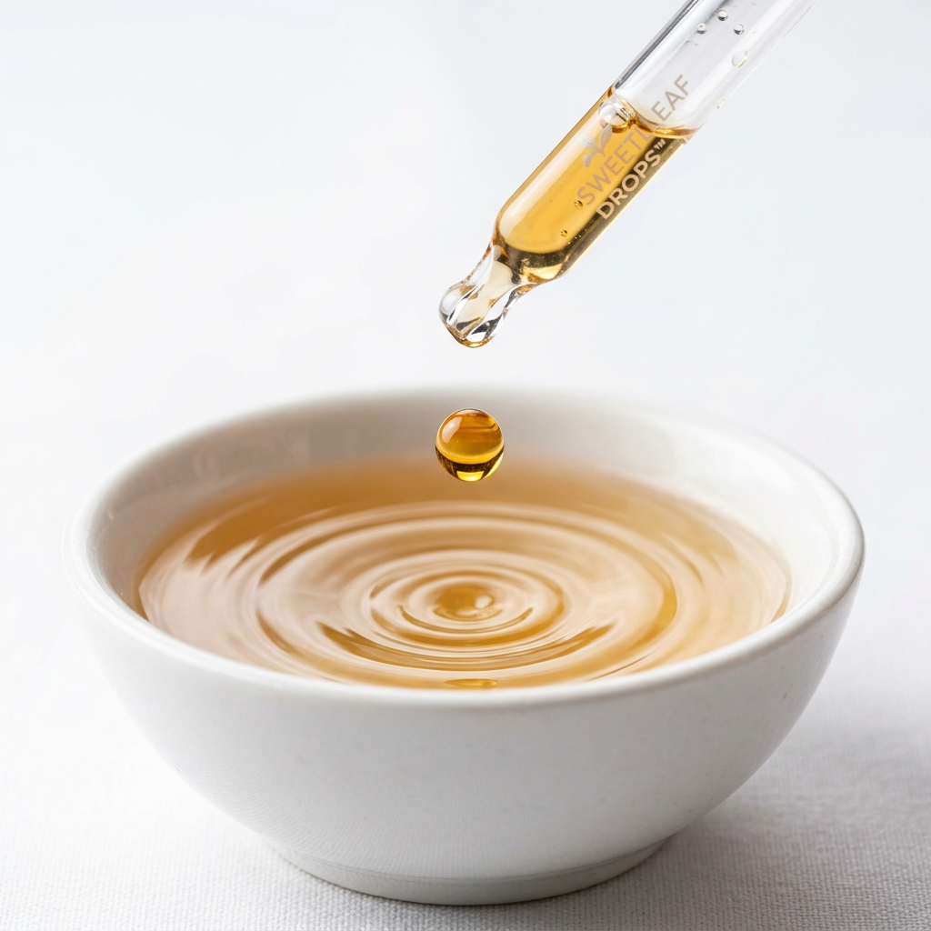 Homemade Sugar-Free Vanilla Coffee Creamer with Liquid Stevia — detail