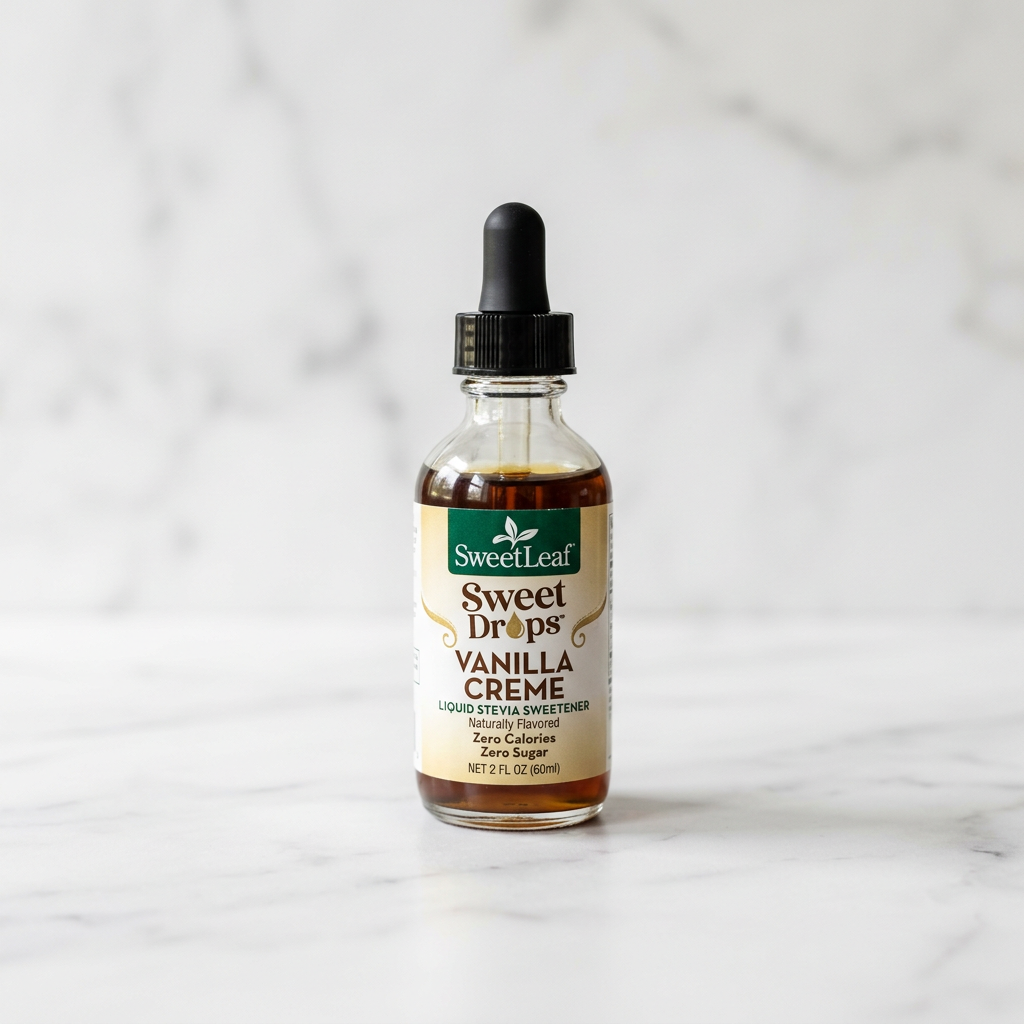 Homemade Sugar-Free Vanilla Coffee Creamer with Liquid Stevia — hero