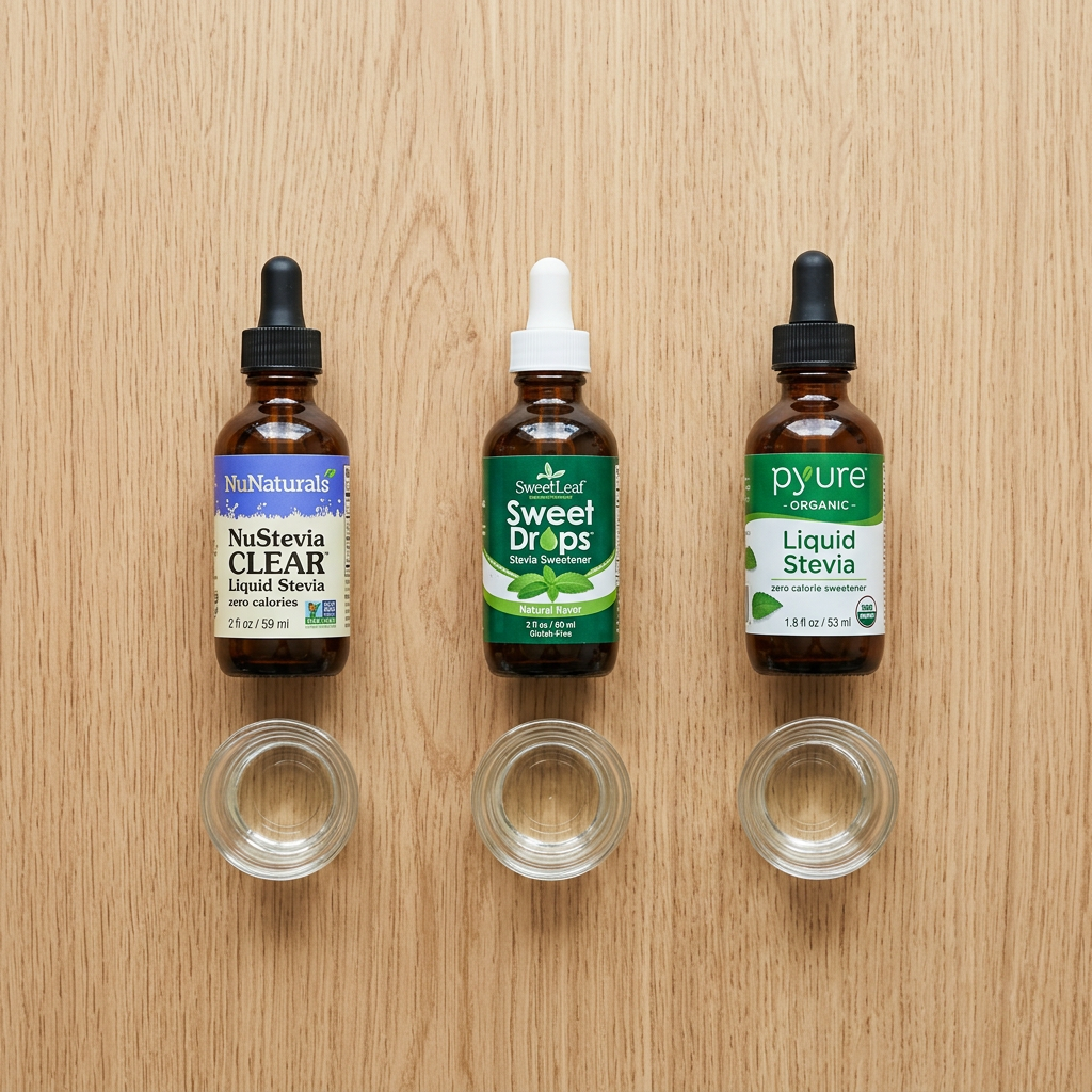 How to Make a Sugar-Free Simple Syrup with Liquid Stevia — comparison