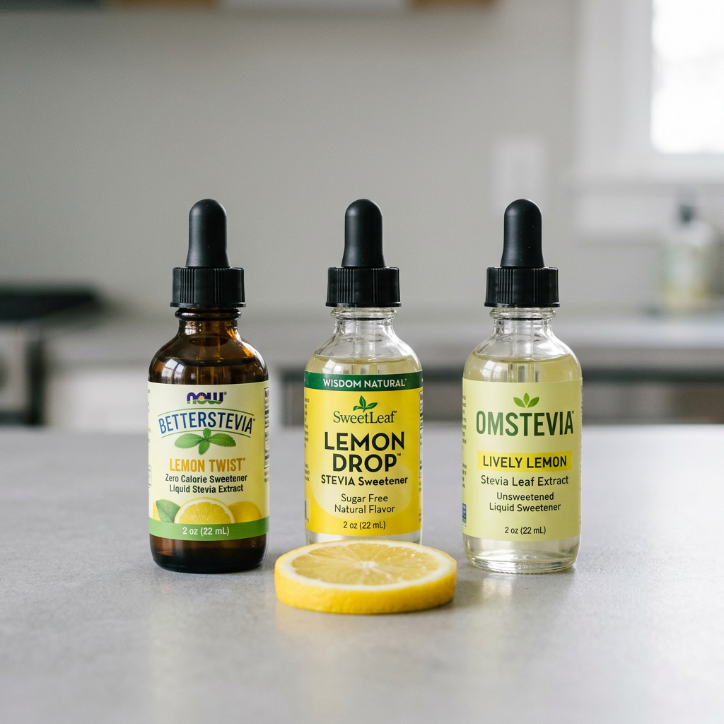 How to Make Sugar-Free Lemonade with Liquid Stevia Drops — comparison