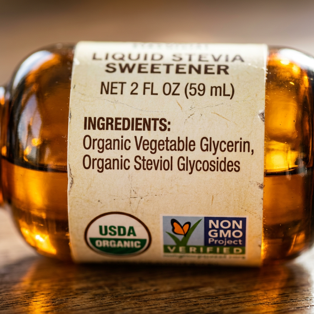 How to Read a Liquid Stevia Label: What the Ingredients Actually Mean — detail