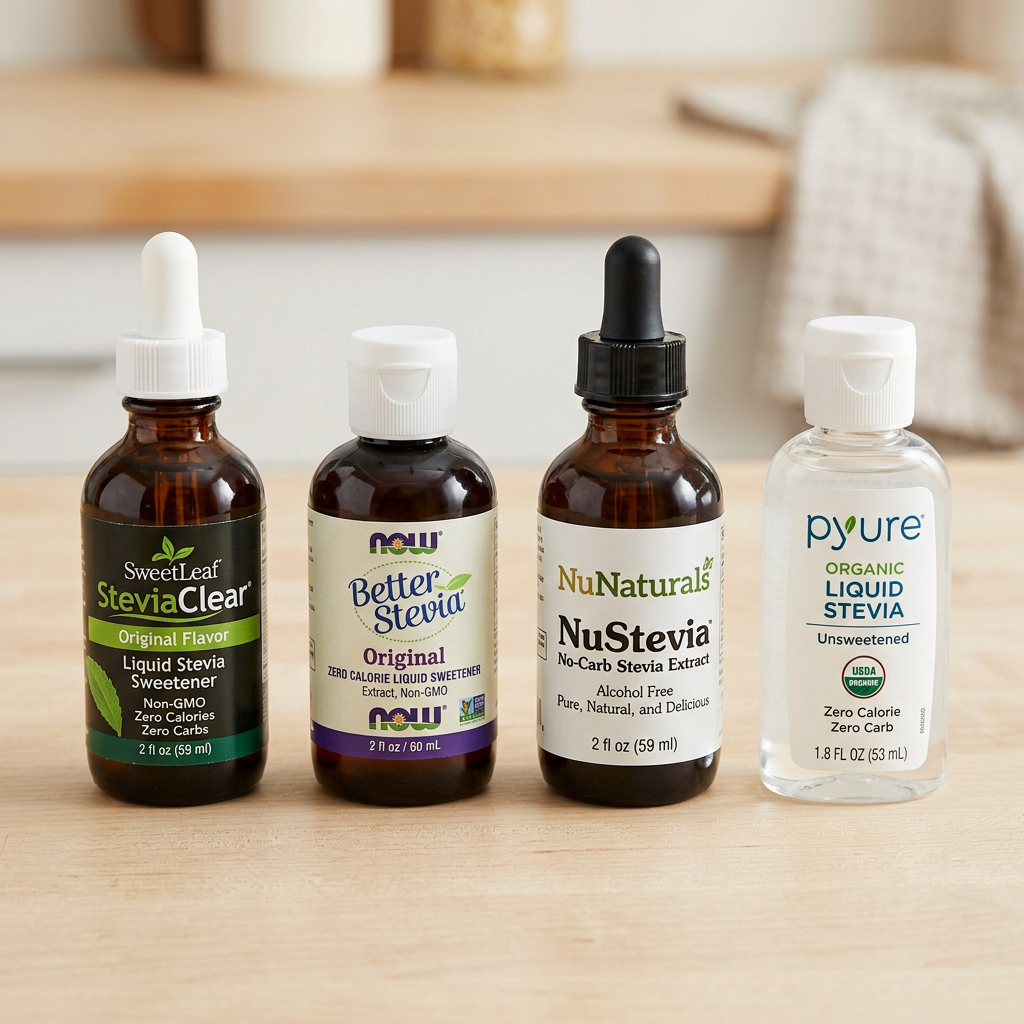 How to Substitute Liquid Stevia for Sugar in Any Recipe — comparison