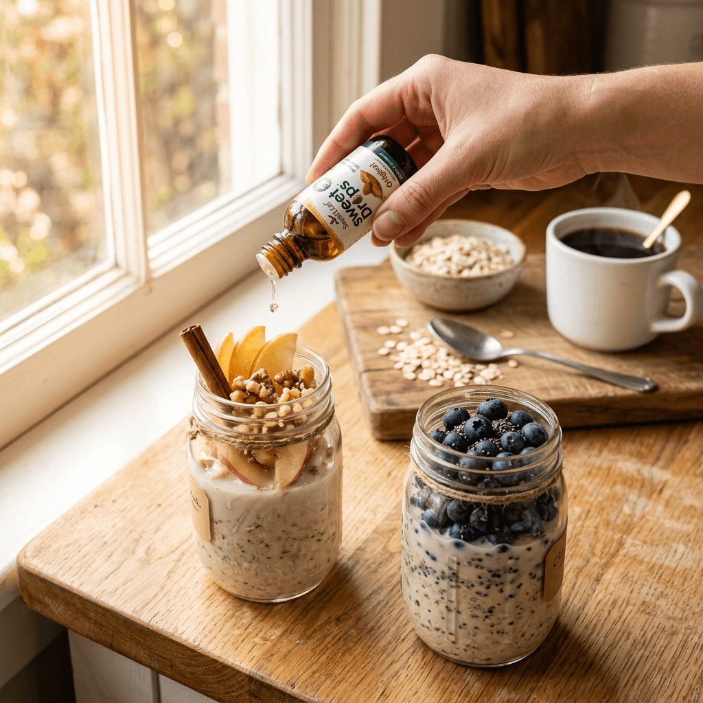 How to Sweeten Overnight Oats with Liquid Stevia Drops — lifestyle