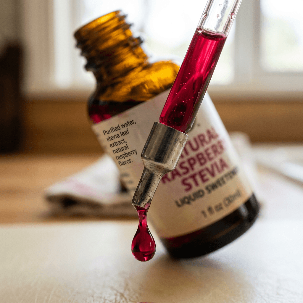 How to Use Flavored Liquid Stevia Drops in Salad Dressings — detail