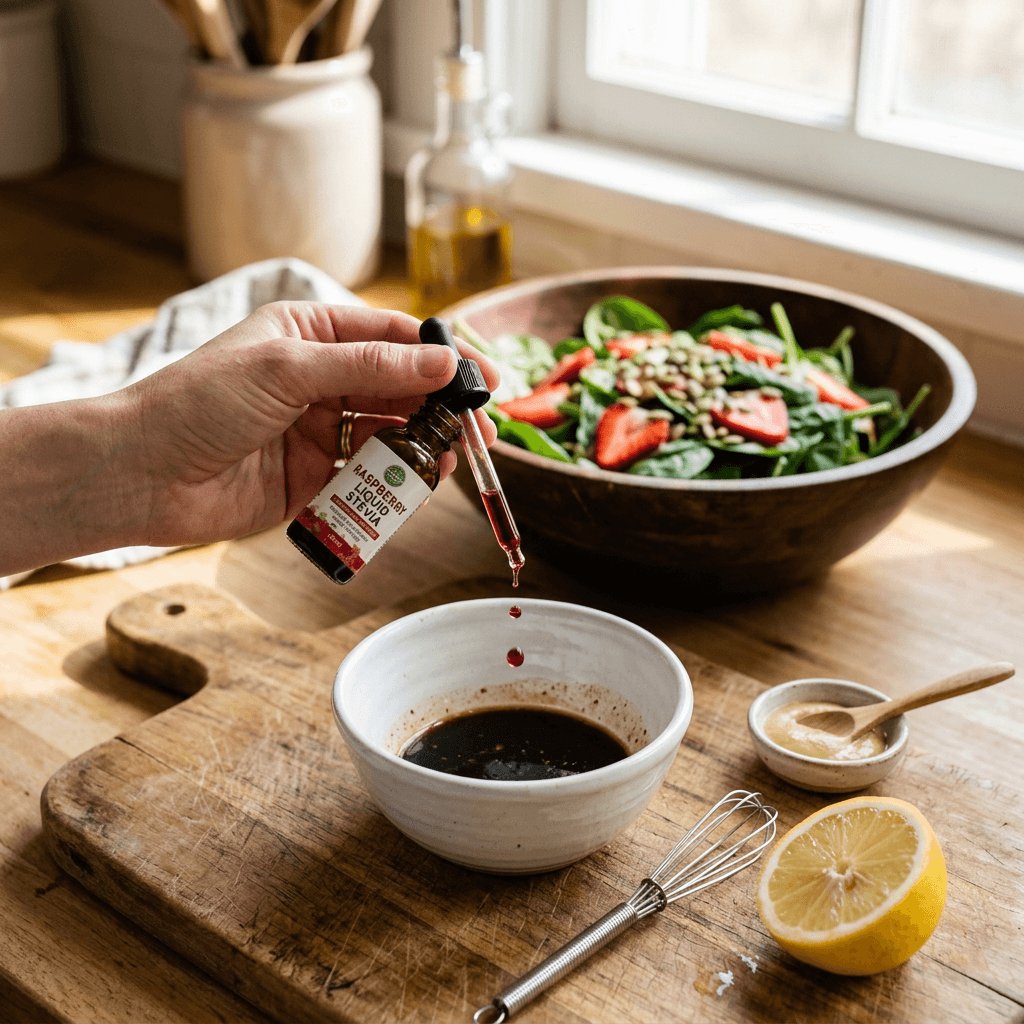 How to Use Flavored Liquid Stevia Drops in Salad Dressings — lifestyle