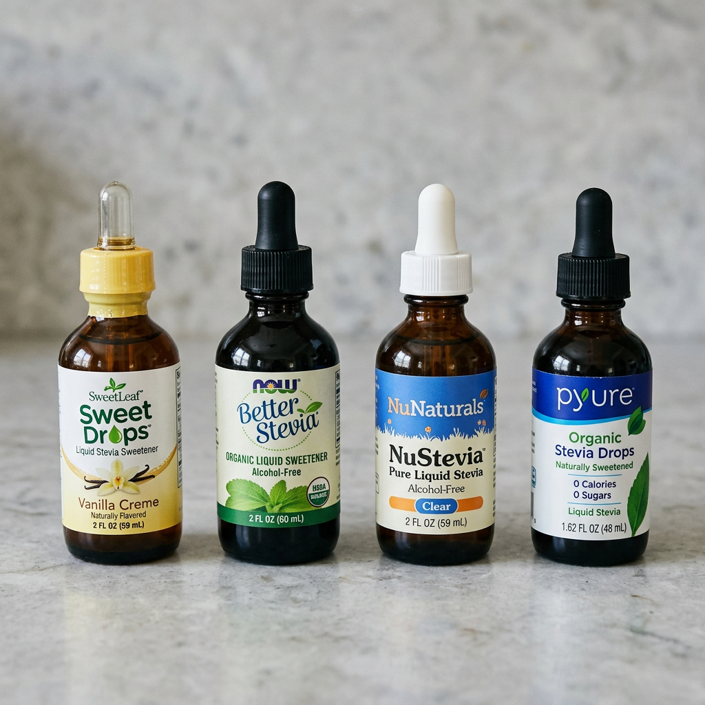 New Year, New Sweetener: Switching to Liquid Stevia Drops in January — comparison
