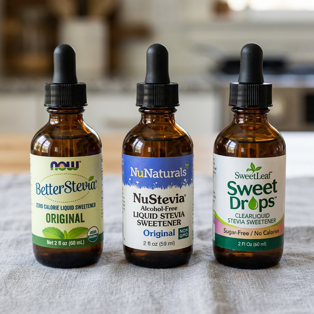 NOW Foods vs. NuNaturals Liquid Stevia: Which Budget Drop Wins? — comparison