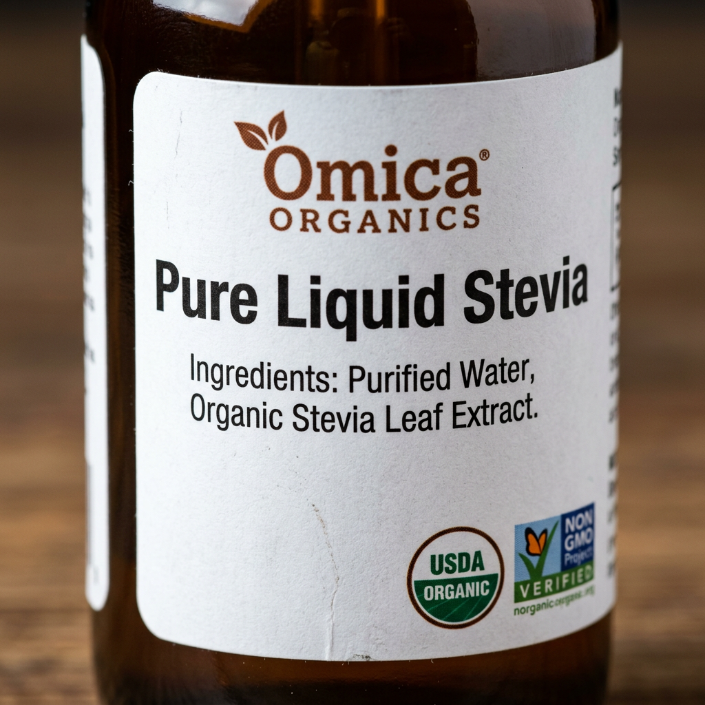 Omica Organics Liquid Stevia: The Small-Brand Dropper That Surprised Me — detail