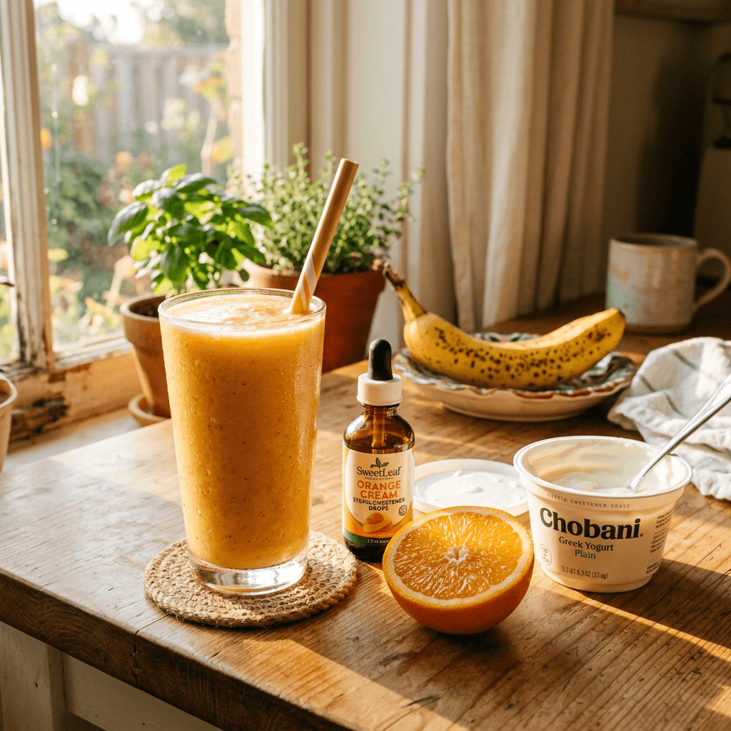Orange Cream Stevia Smoothie That Tastes Like a Creamsicle — lifestyle