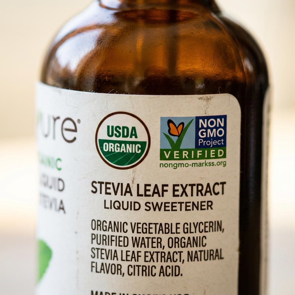 Pyure Organic Liquid Stevia: Is the USDA Organic Label Worth the Premium Price? — detail