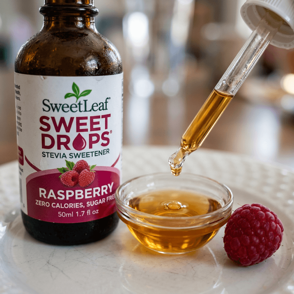 Raspberry Stevia Drops Vinaigrette: The Salad Dressing I Make Every Week Now — detail