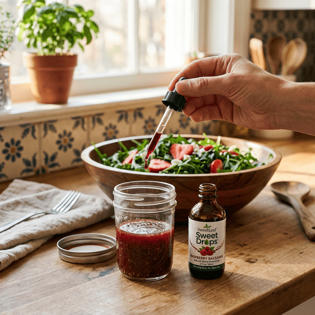 Raspberry Stevia Drops Vinaigrette: The Salad Dressing I Make Every Week Now — lifestyle