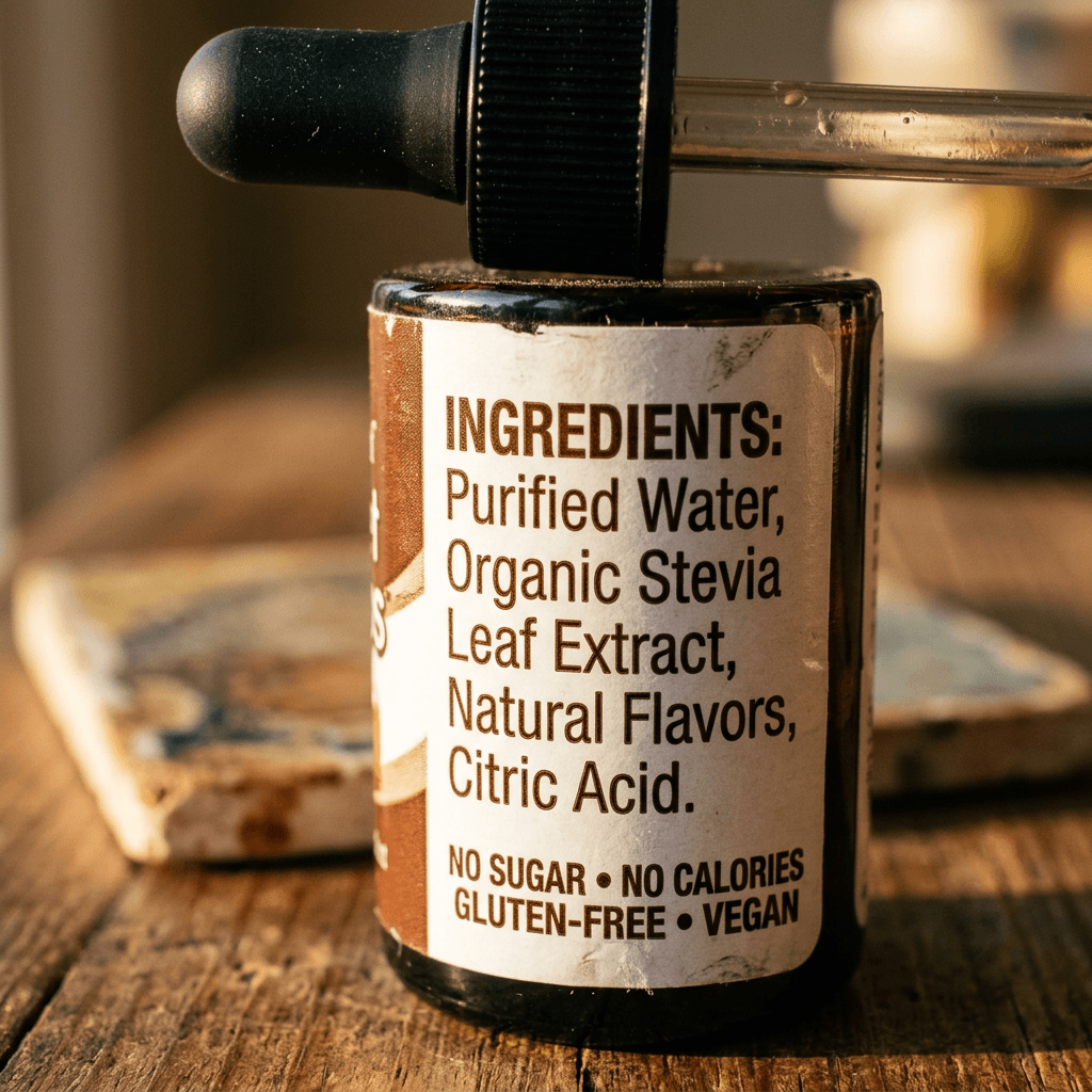 Root Beer Float Mocktail Using Root Beer Stevia Drops — detail