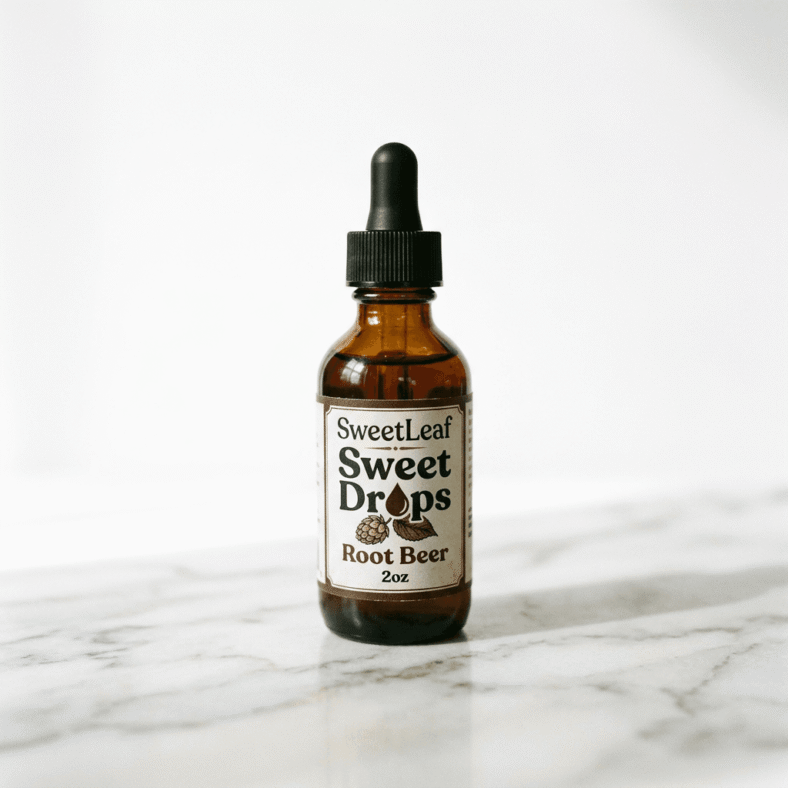 Root Beer Float Mocktail Using Root Beer Stevia Drops — hero