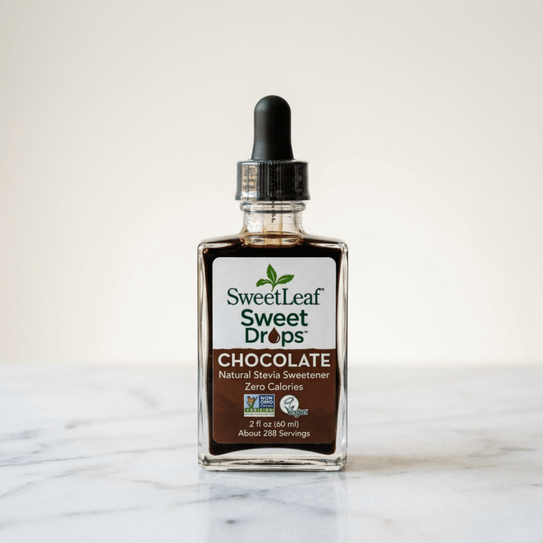 Sugar-Free Chocolate Mousse Made with Chocolate Stevia Drops — hero