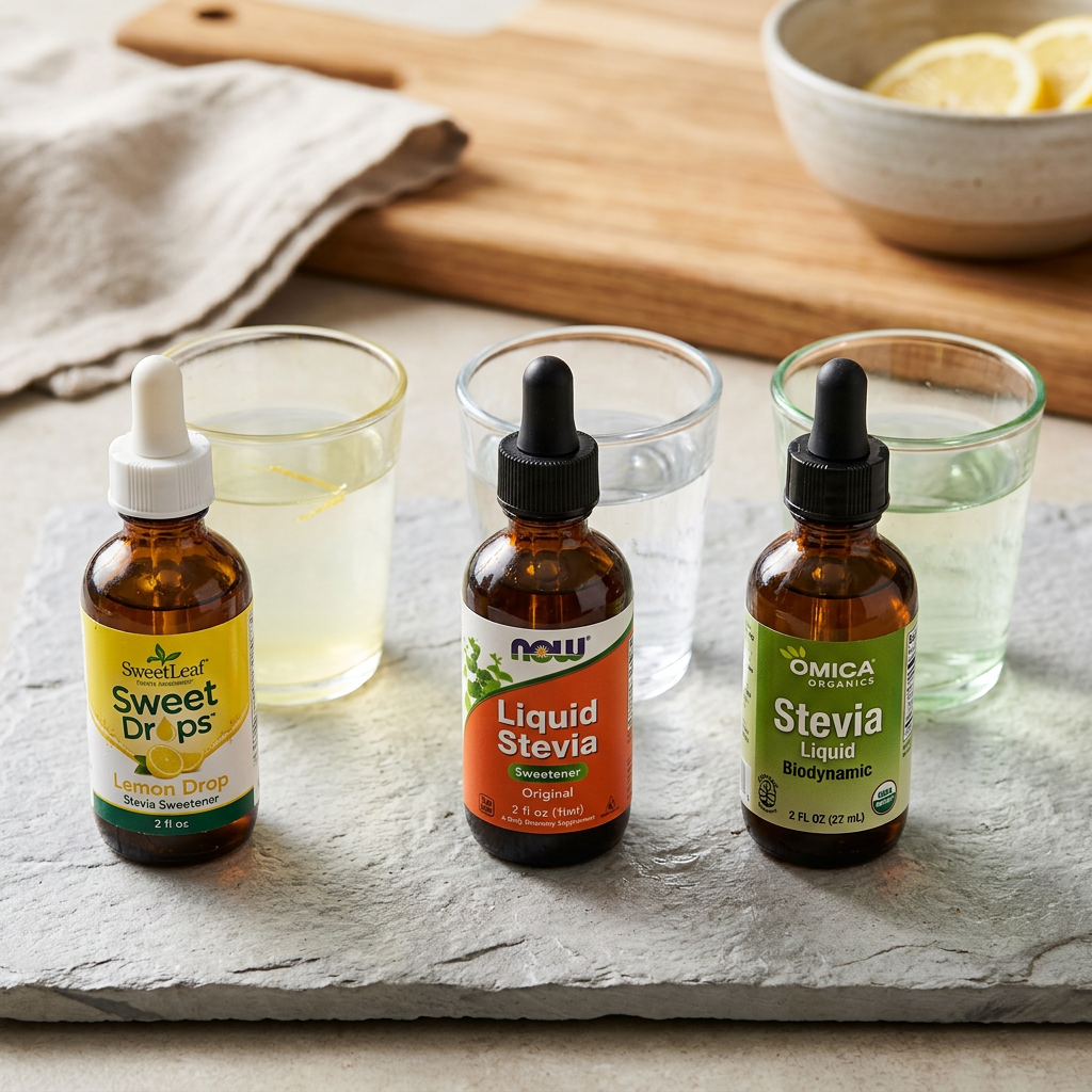Summer Drinks That Shine with a Few Drops of Liquid Stevia — comparison