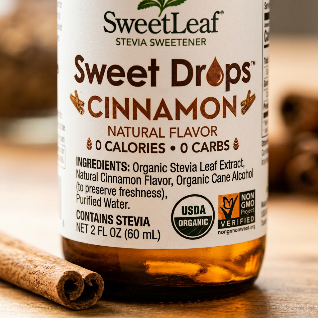 SweetLeaf Sweet Drops Cinnamon: My Oatmeal Has Never Been the Same — detail