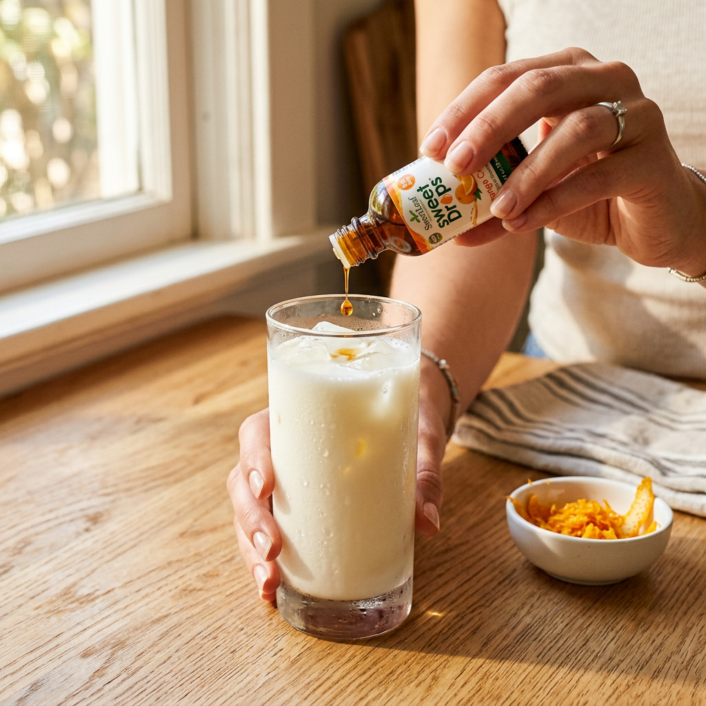 SweetLeaf Sweet Drops Orange Cream: Creamsicle Nostalgia in a Dropper Bottle — lifestyle