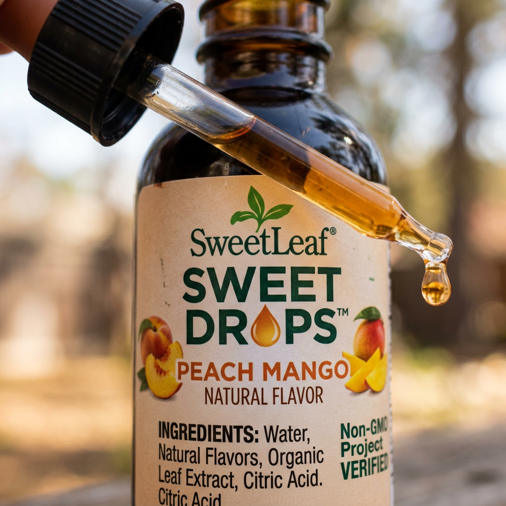 SweetLeaf Sweet Drops Peach Mango: Does the Tropical Flavor Hold Up? — detail