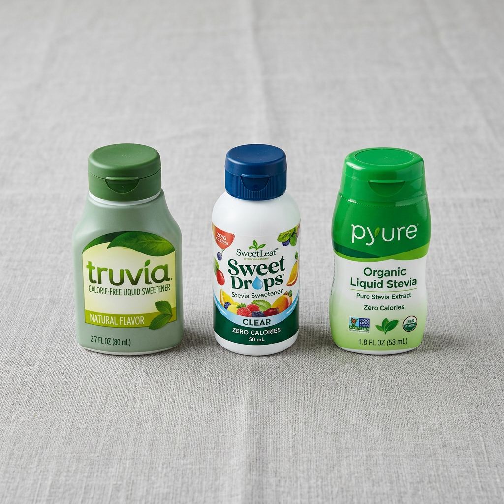 Truvia Liquid vs. SweetLeaf Sweet Drops: Grocery Aisle vs. Amazon Pick — comparison