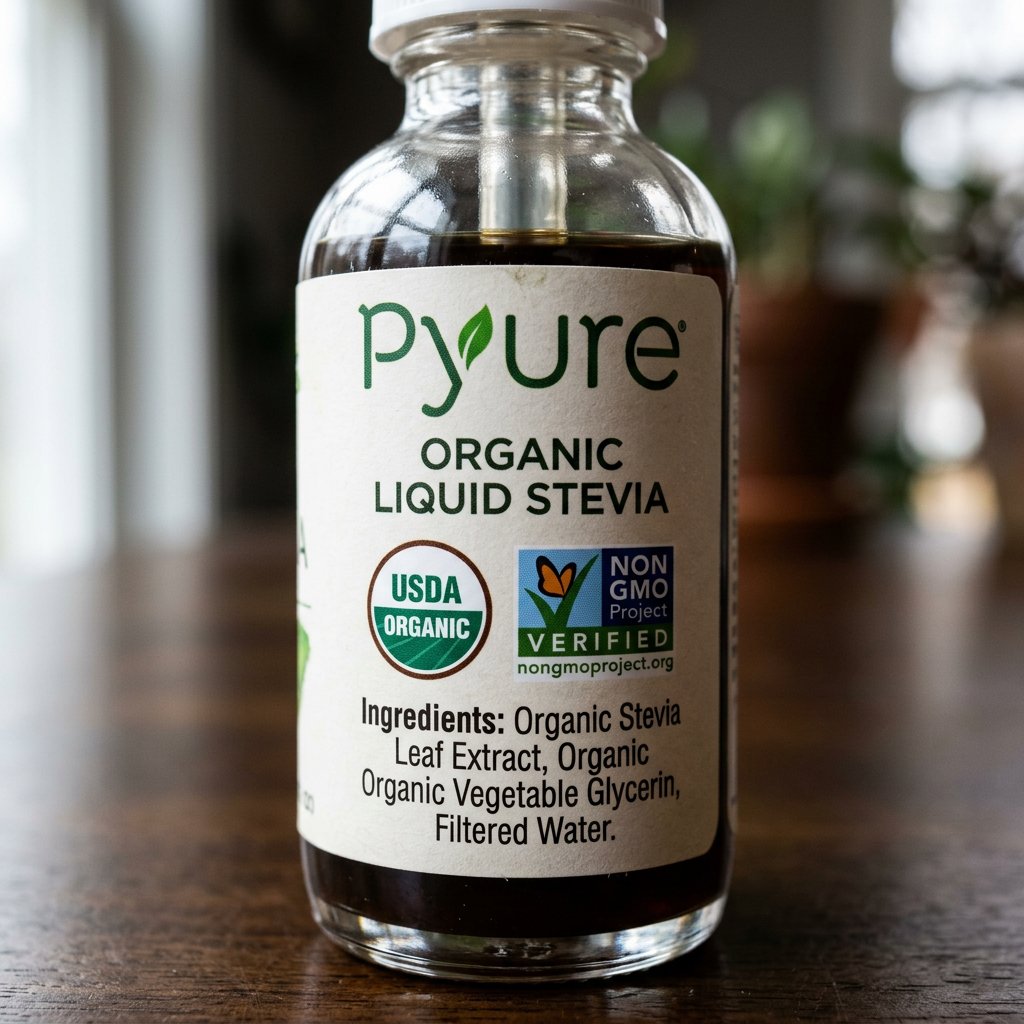 What 'Organic Certified' Actually Means on a Liquid Stevia Label — detail