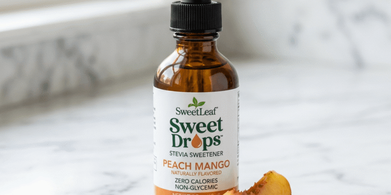 Peach Mango Stevia Sparkling Mocktail for Backyard Gatherings