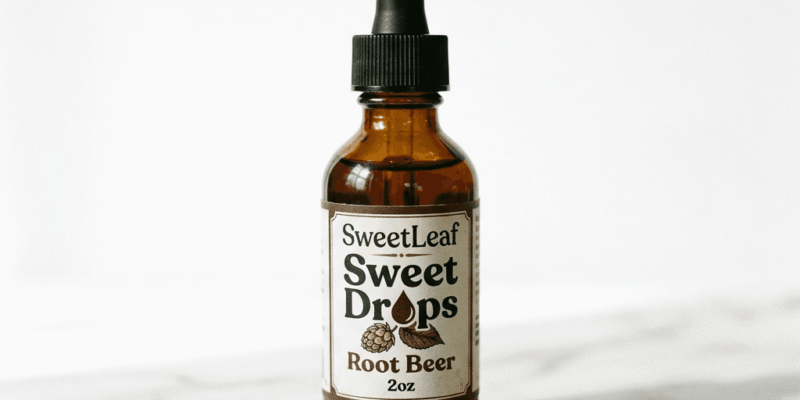 Root Beer Float Mocktail Using Root Beer Stevia Drops