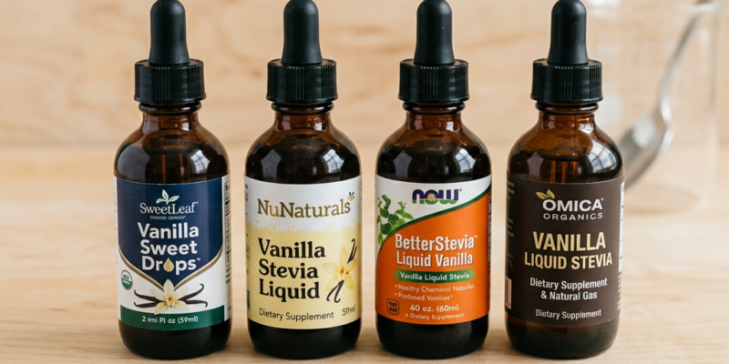Vanilla Liquid Stevia Drops: Four Brands Tested in My Morning Latte